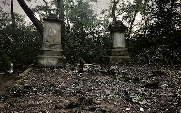 Abandoned graveyard