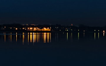 Lagoon by night