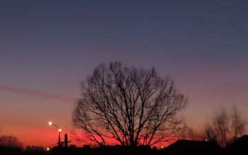 Sunset over Silesia