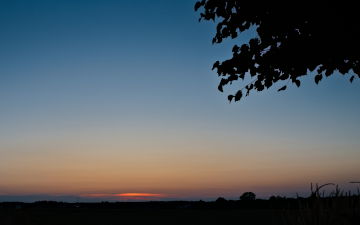 Sunset near Ice Cream Booth